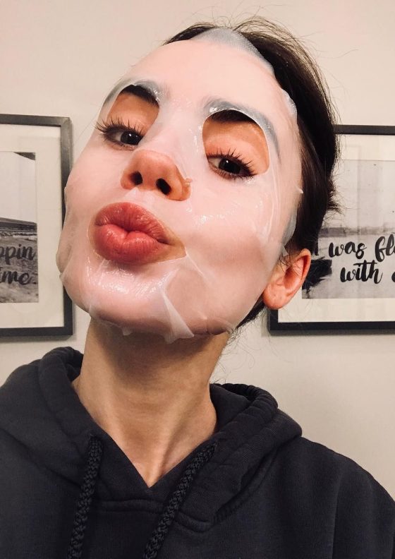 French face masks Lancome lily collins