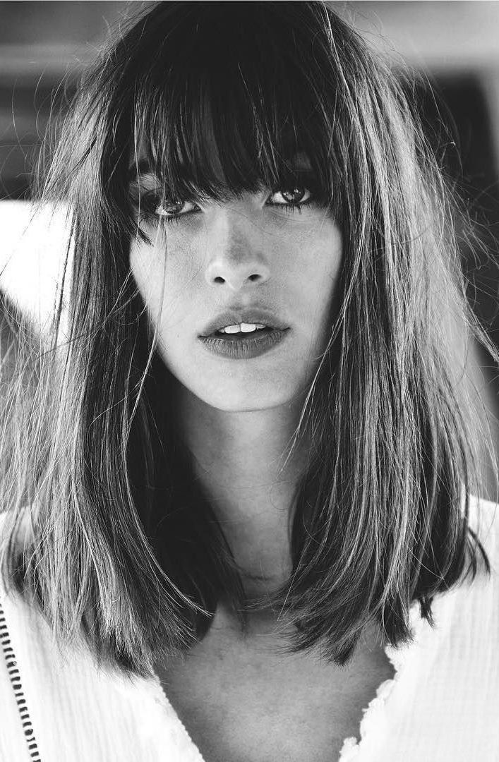 French Haircuts Medium Length with Bangs louisefollain