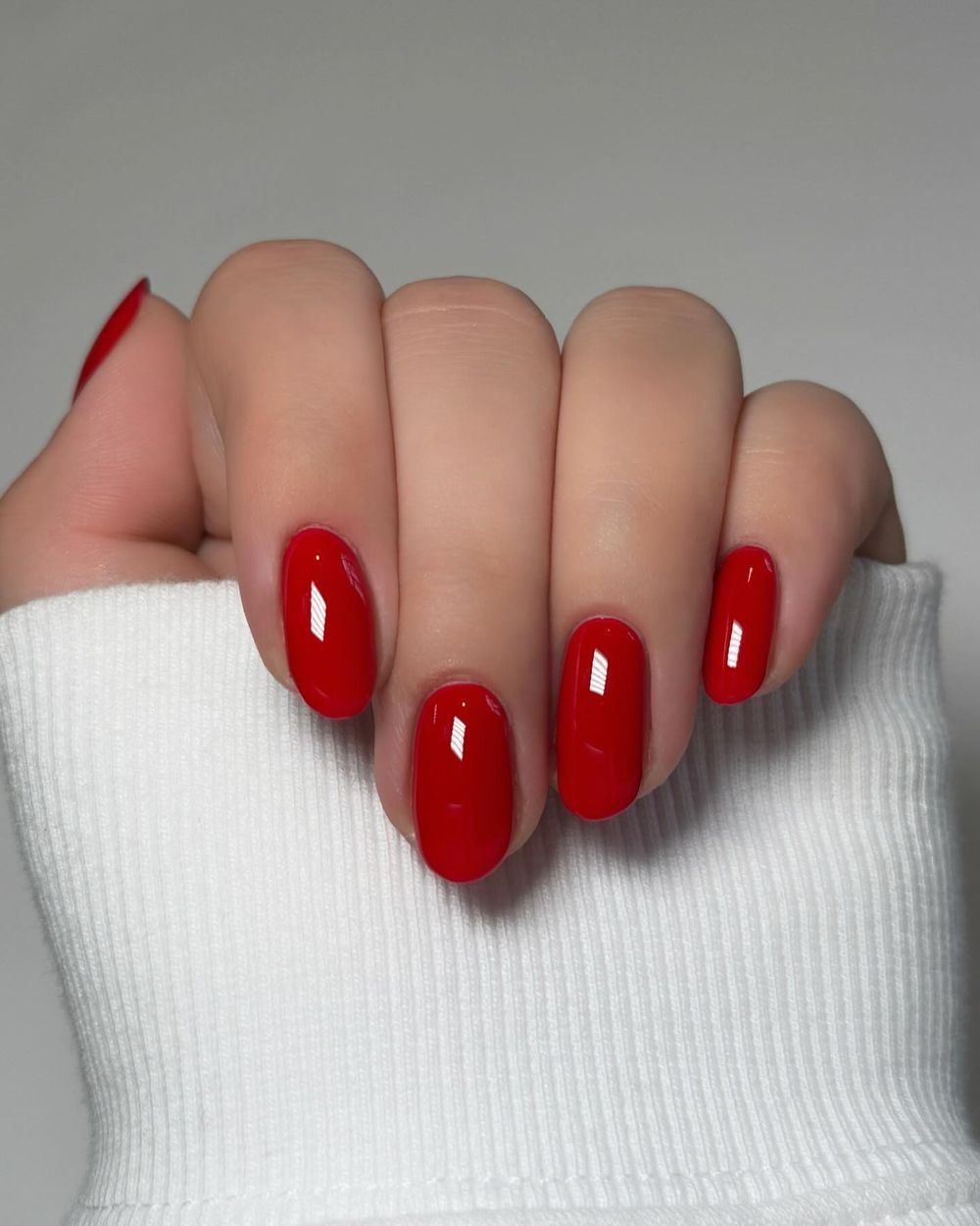 French red nails ideas