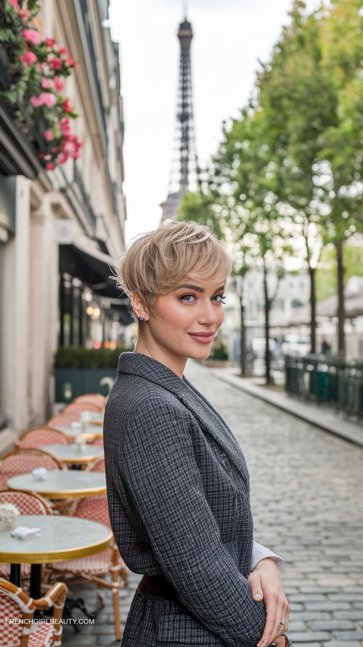 pixie cuts Chic asymmetrical lengths with textured waves