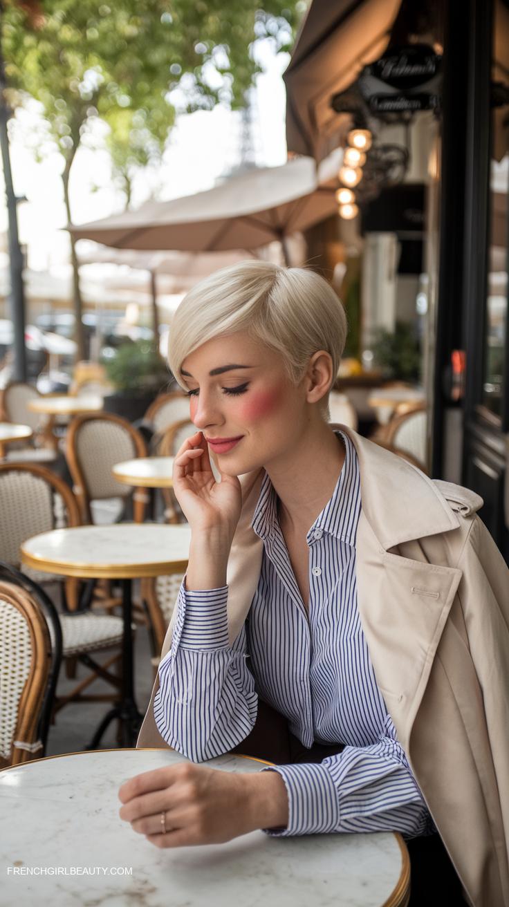 pixie cuts Classic pixie with subtle side swept bangs