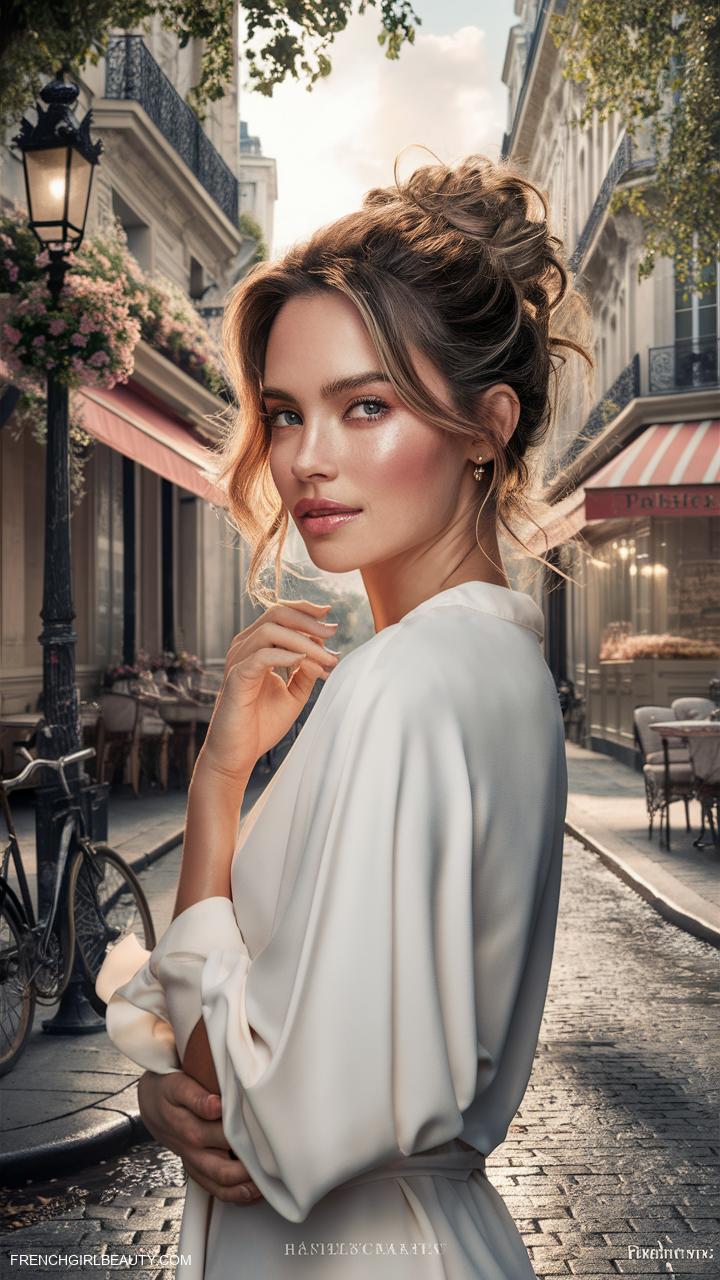 wavy hairstyles Effortless loose waves with a messy bun